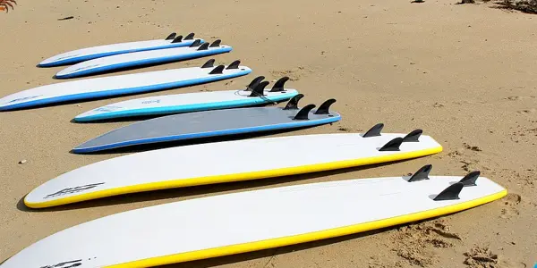 Planches de surf alignées sur le sable